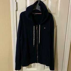 😍💙Navy blue Hoodie jacket 🧥 Tommy Hilfiger XL women 😍💙